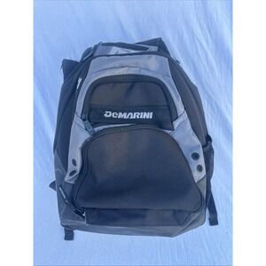 Demarini Baseball Softball 2 Bat Backpack Multi Zip/Pockets Black